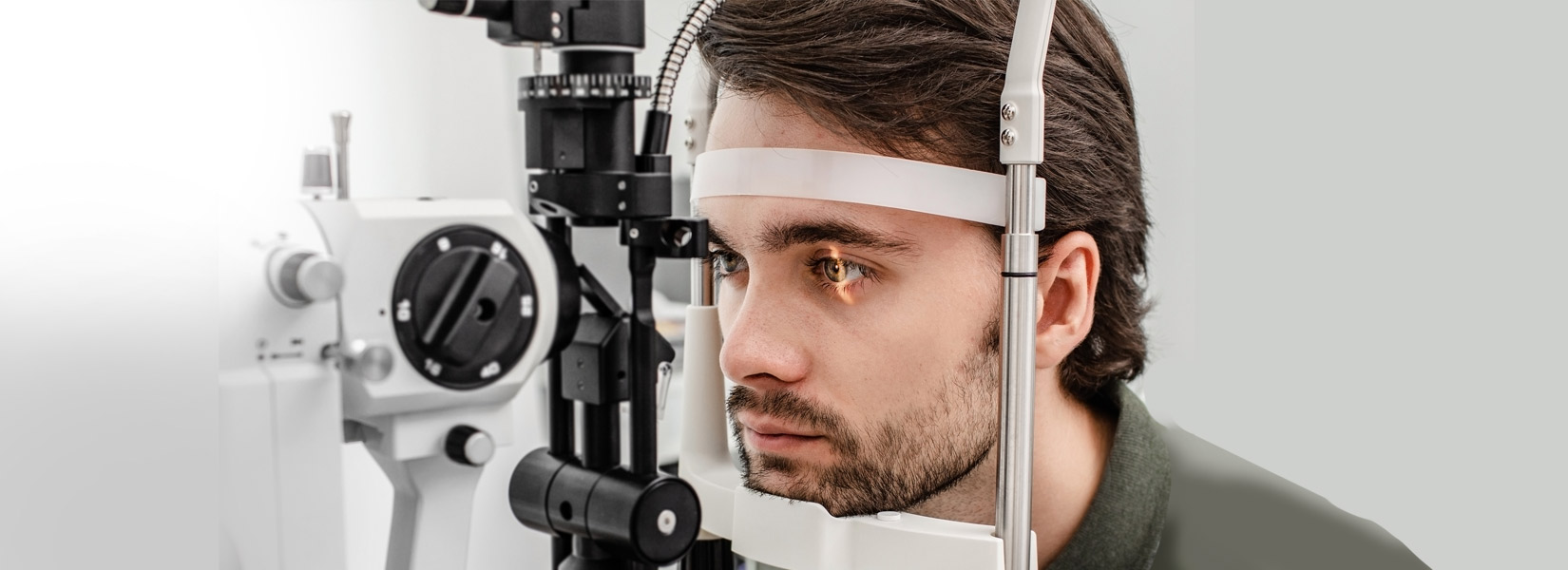 young man during eye exam in Brentwood